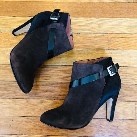 🌹Sigerson Morrison Vero Cuoio Ankle Bootie Suede - Picture 2 of 8